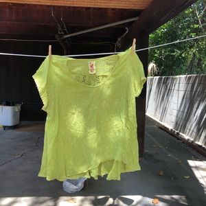 Johnny Was Citron shirt sleeve top